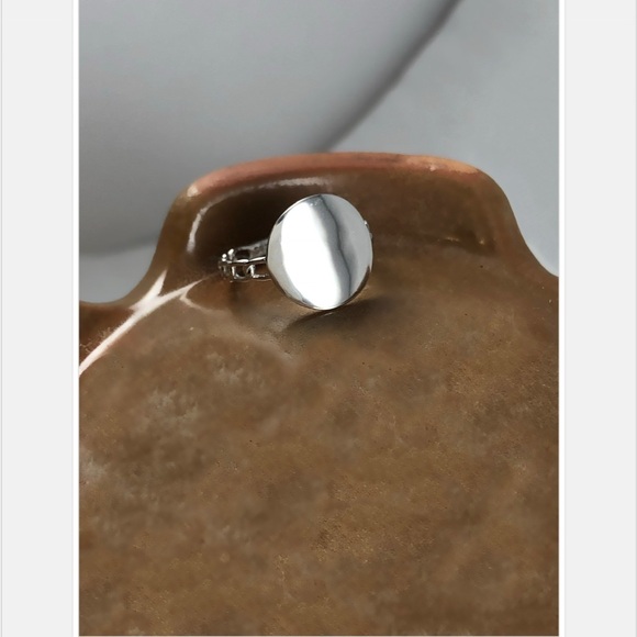 925 Sterling Silver Ring with a Chain Band - Picture 4 of 12